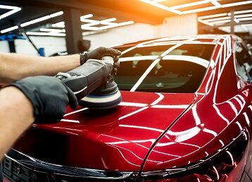 Full car detailing with machine polish
